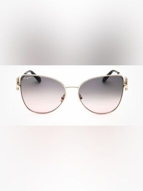 Ferragamo Ltd Ed Pink Gradient Cat Eye Sunglasses Full set